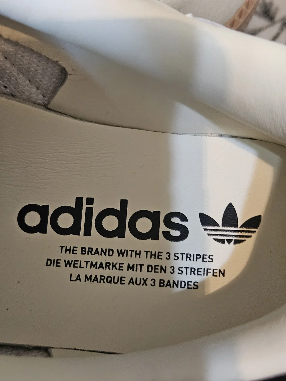 Adidas Samba Classic Sneakers in White with Gum Sole